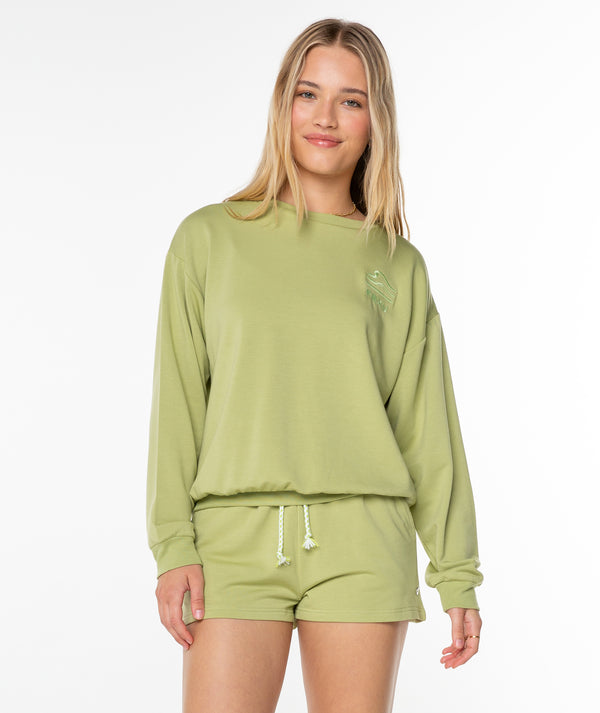 roxy Surfing by Moonlight Crewneck