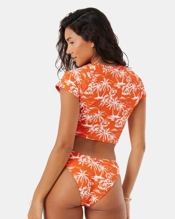 Roxy Vacay Vibes Crop Short Sleeve Rashguard