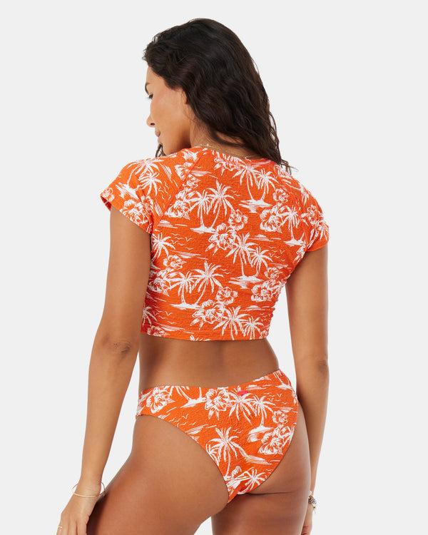 Roxy Vacay Vibes Crop Short Sleeve Rashguard