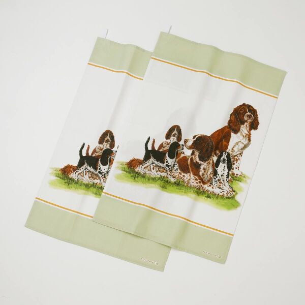 roy kirkham Dog Collection Spaniel Tea Towel 2Pk