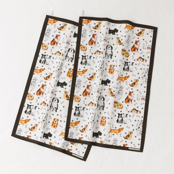 roy kirkham Dogs Set of 2 Tea Towels