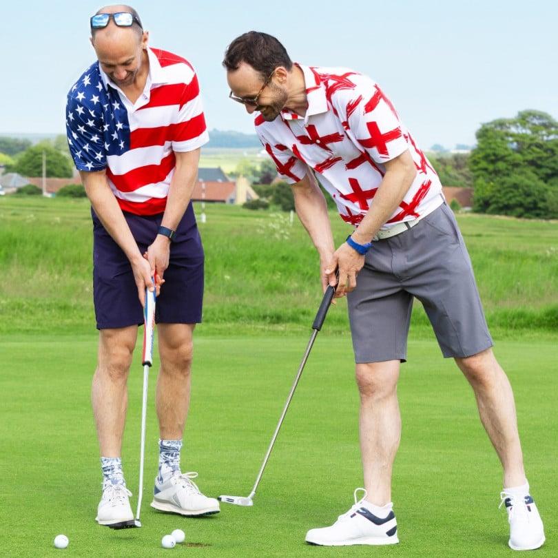 Royal & Awesome American Flag Polo