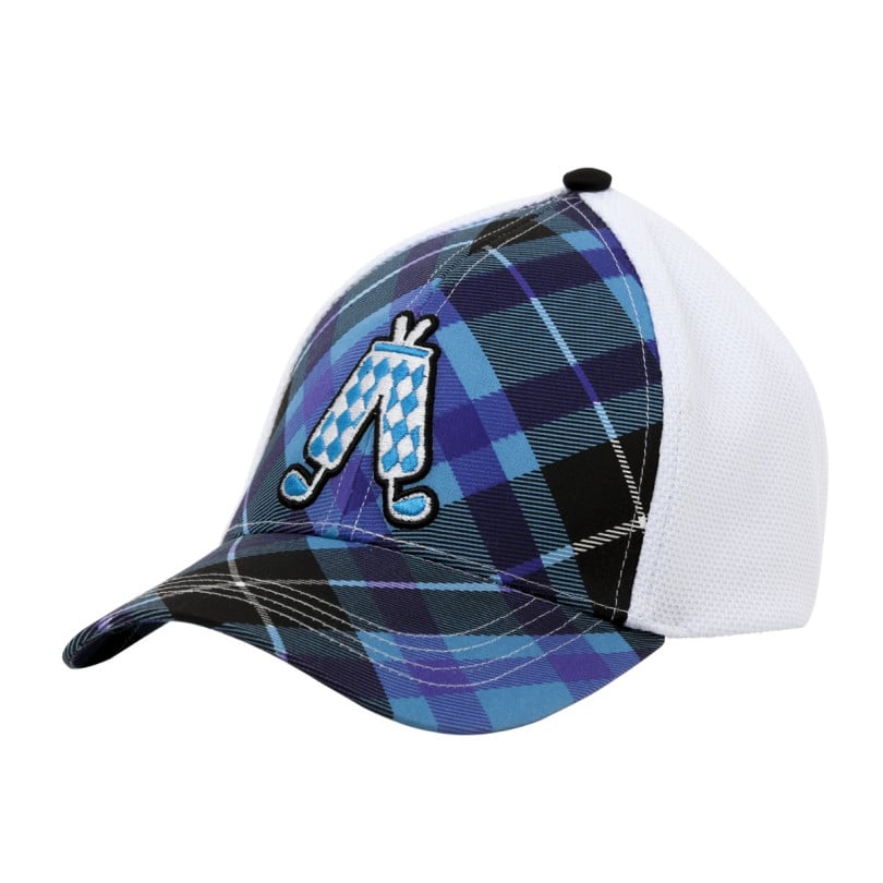 royal & awesome Blue Plaid Baseball Cap
