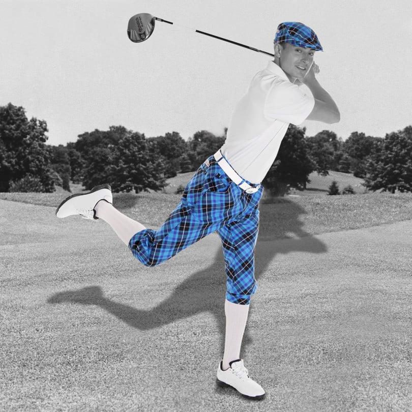Royal & Awesome Blue Plaid Plus Twos