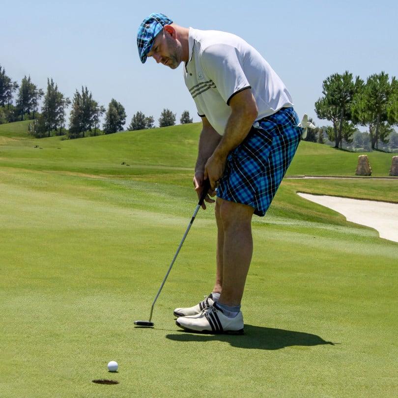 Royal & Awesome Blue Plaid Trews Shorts