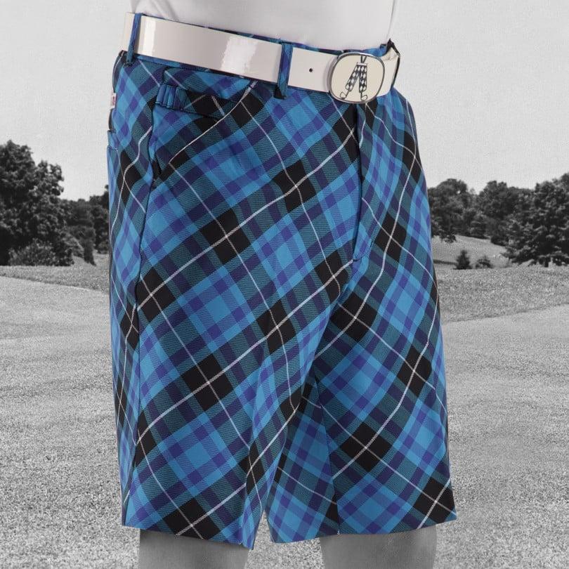 Royal & Awesome Blue Plaid Trews Shorts