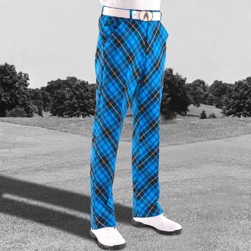 royal & awesome Blue Plaid Trews