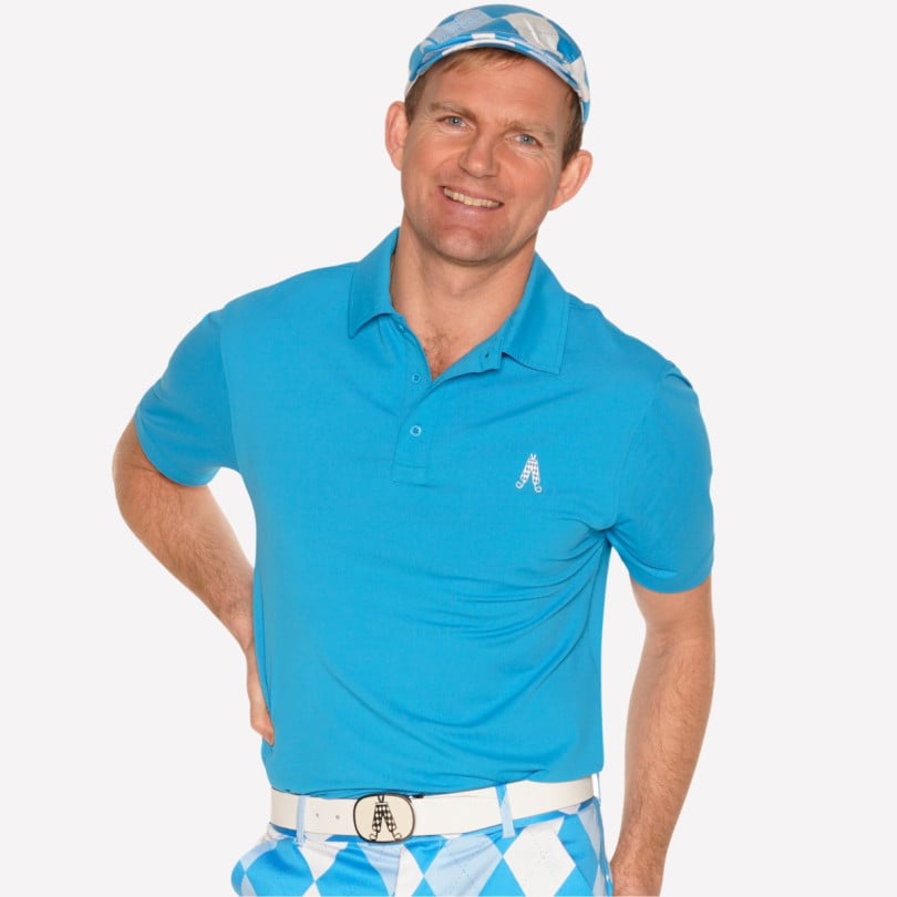 Royal & Awesome Blue Polo