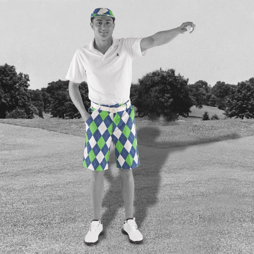 Royal & Awesome Blues On The Green Shorts
