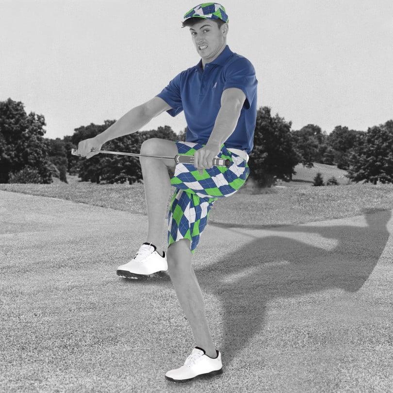 Royal & Awesome Blues On The Green Shorts