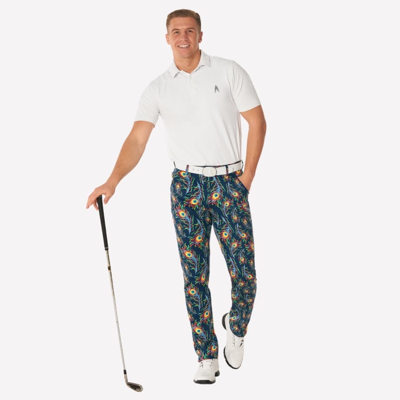 Royal & Awesome Bright Birdie Pants