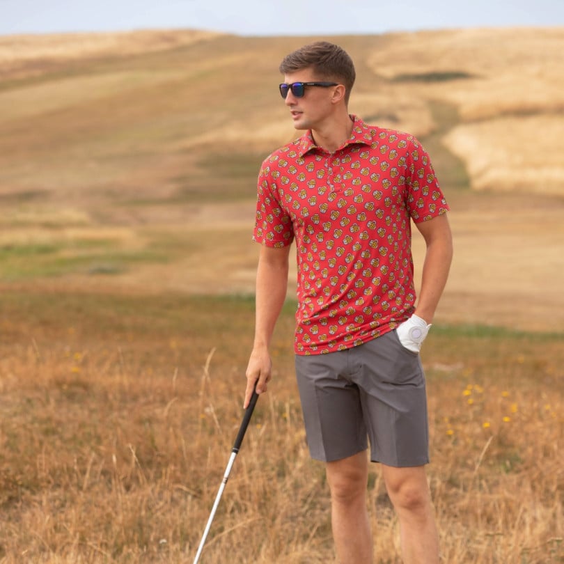 Royal & Awesome Cheers Mens Performance Polo