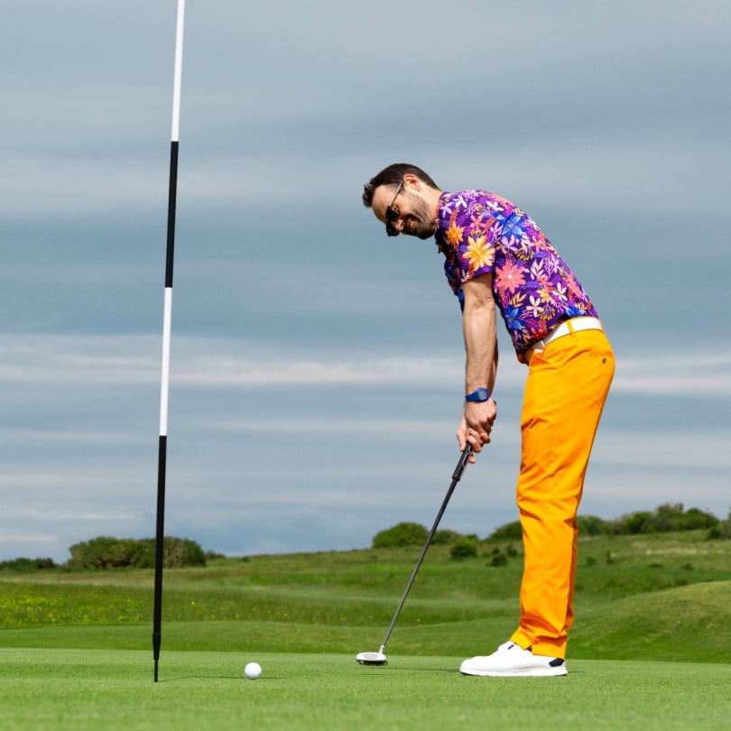 Royal & Awesome Floral Polo