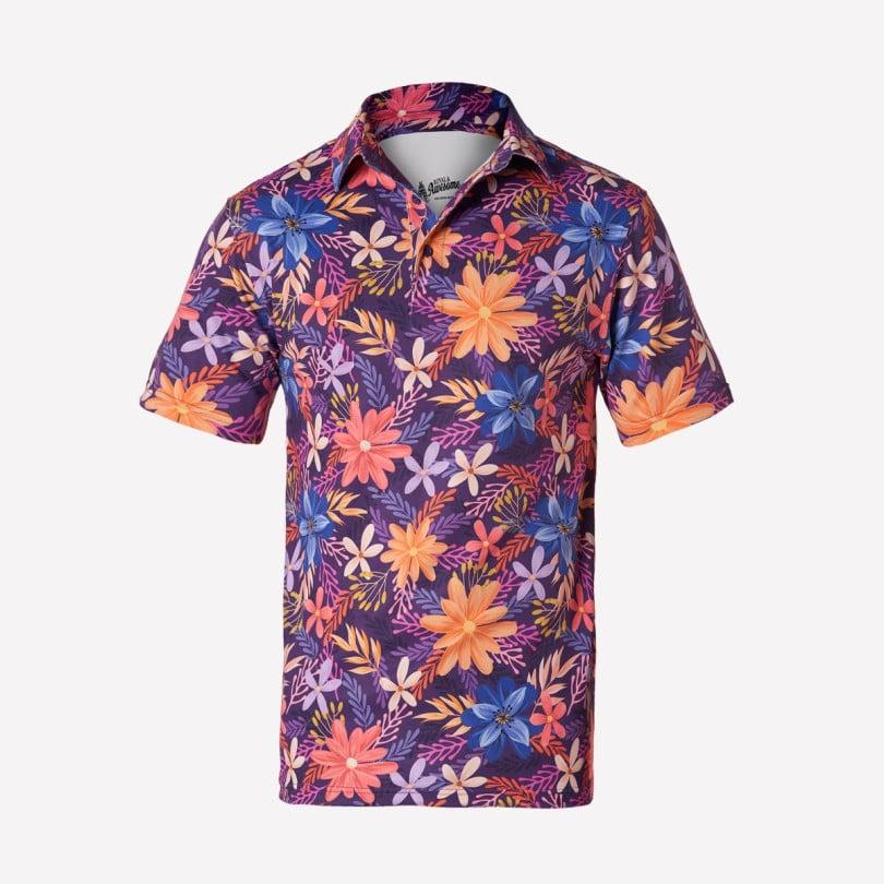 royal & awesome Floral Polo