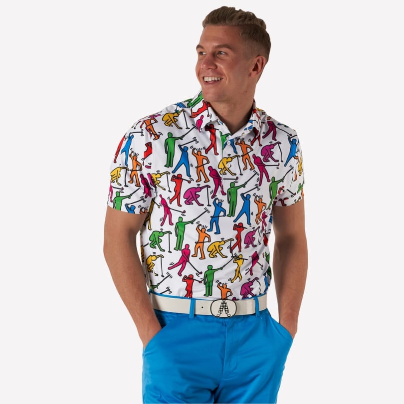 Royal & Awesome Golfing Men Polo
