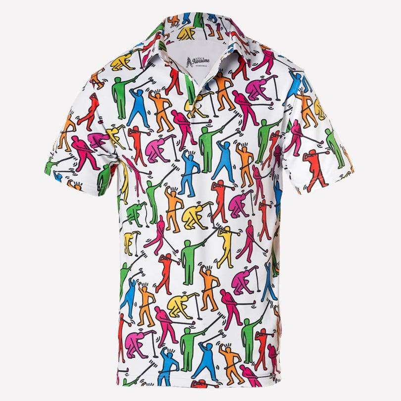 royal & awesome Golfing Men Polo