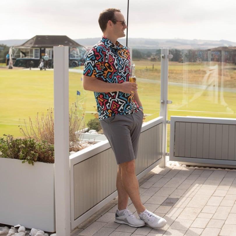 Royal & Awesome Graffiti Polo