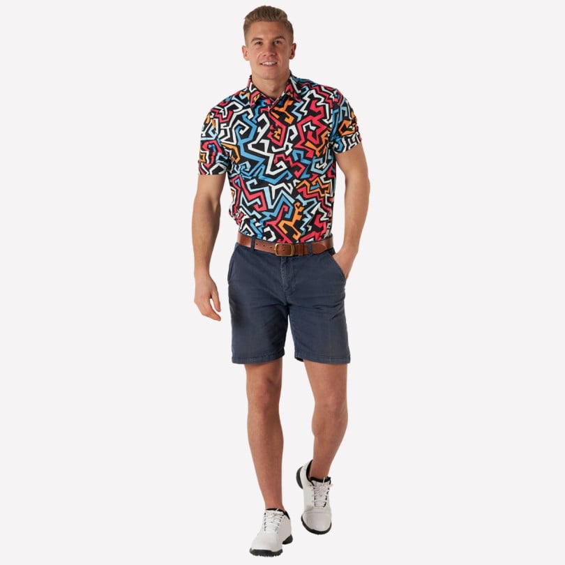 Royal & Awesome Graffiti Polo