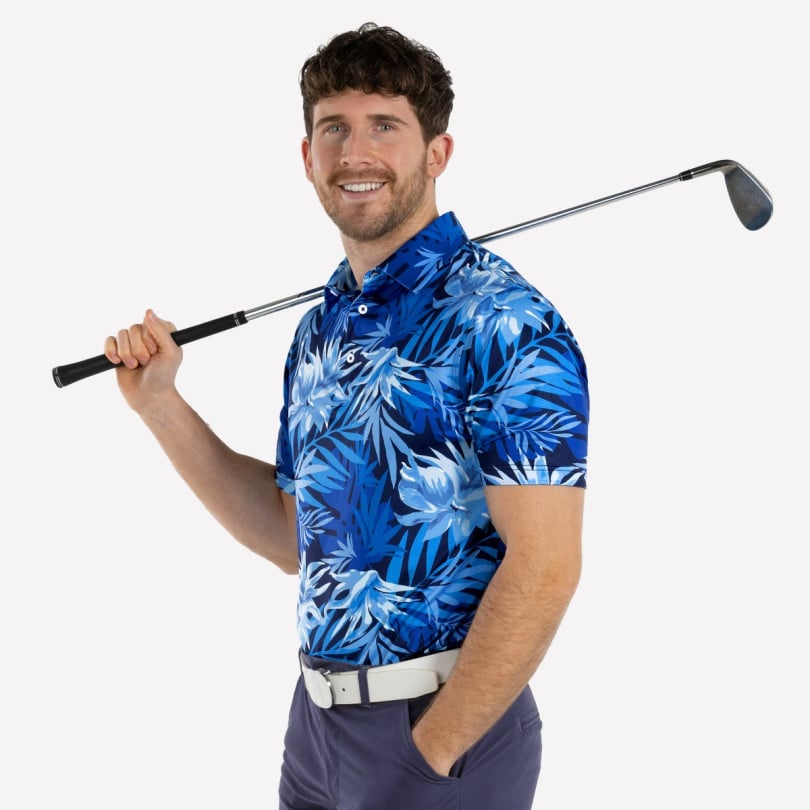 Royal & Awesome Jungle Blues Polo