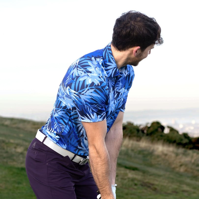 Royal & Awesome Jungle Blues Polo