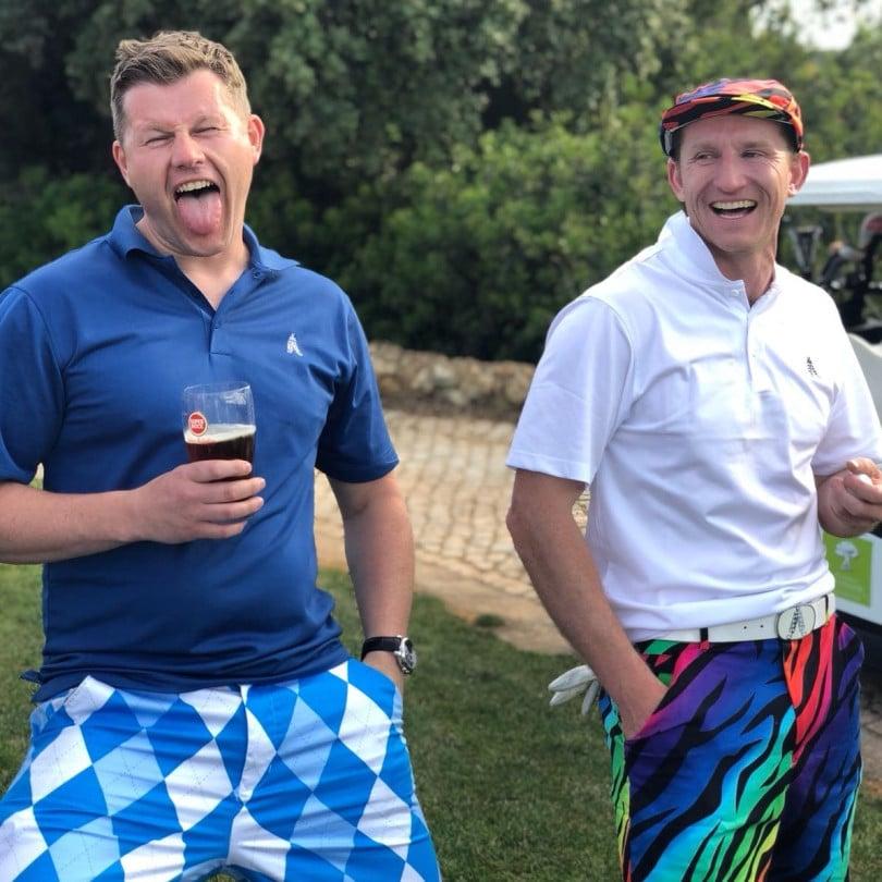 Royal & Awesome Navy Polo