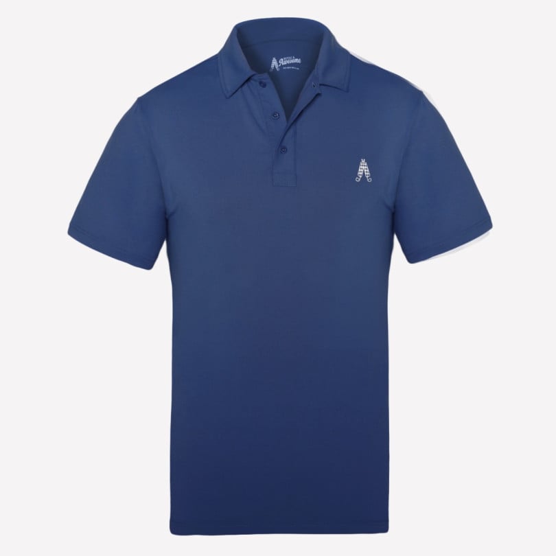 royal & awesome Navy Polo