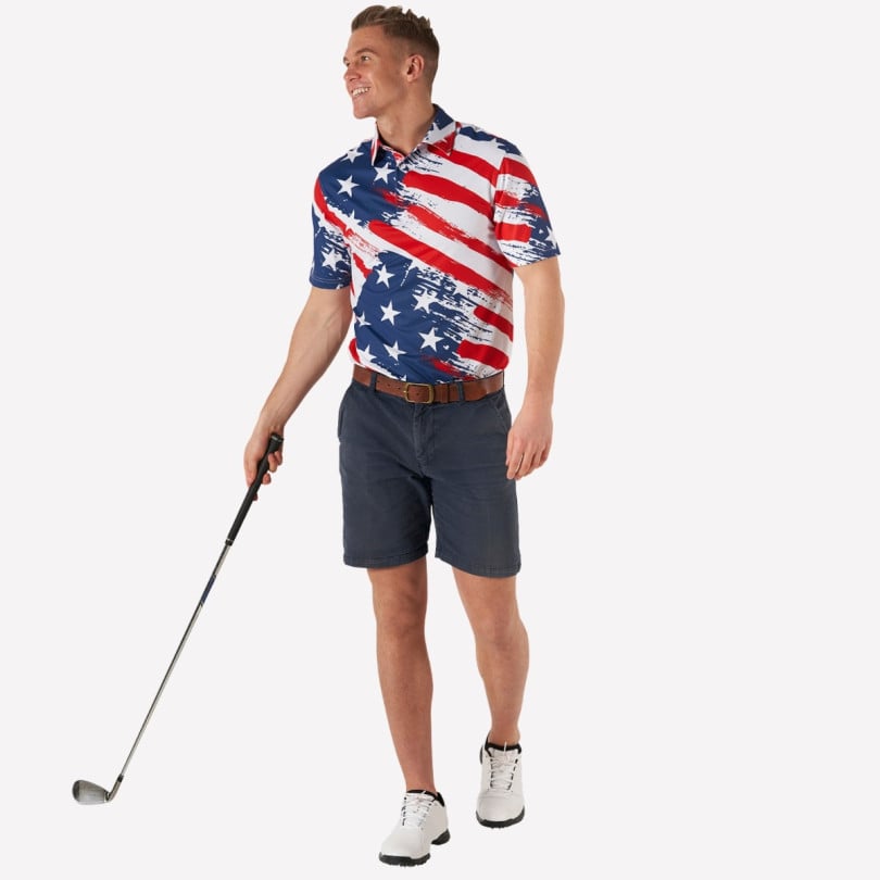 Royal & Awesome Old Glory Polo