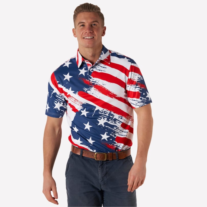 Royal & Awesome Old Glory Polo
