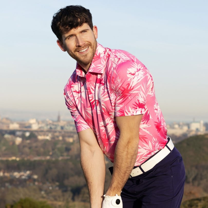 Royal & Awesome Paradise Pink Polo