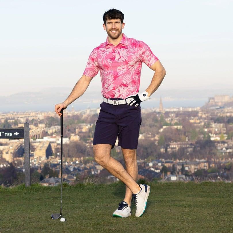 Royal & Awesome Paradise Pink Polo