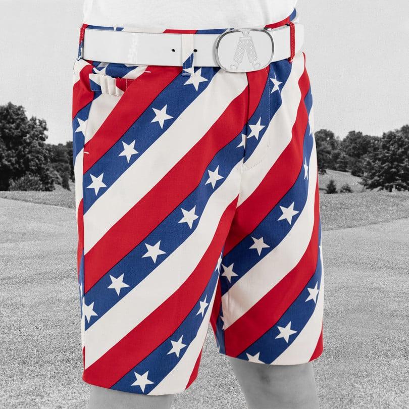 Royal & Awesome Pars And Stripes Kids Shorts