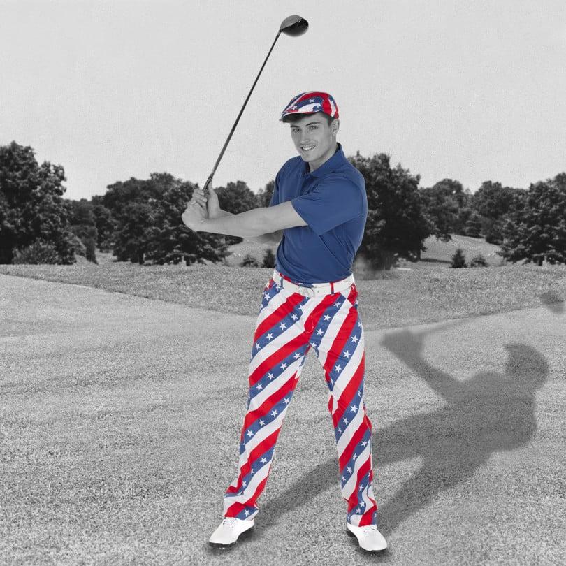 Royal & Awesome Pars And Stripes Pants