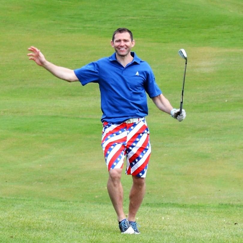 Royal & Awesome Pars And Stripes Shorts