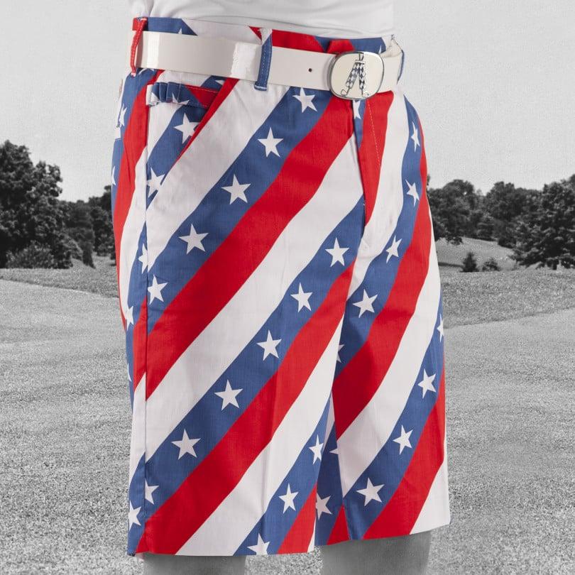 royal & awesome Pars and Stripes Shorts