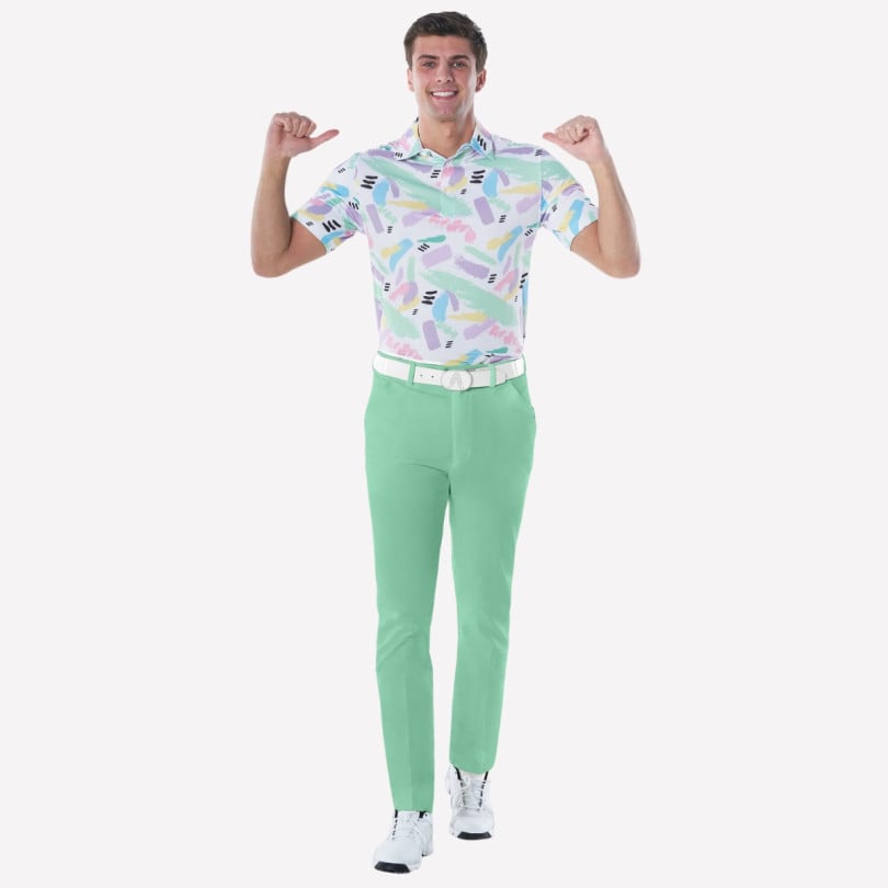 Royal & Awesome Pastel Green Golf Pants