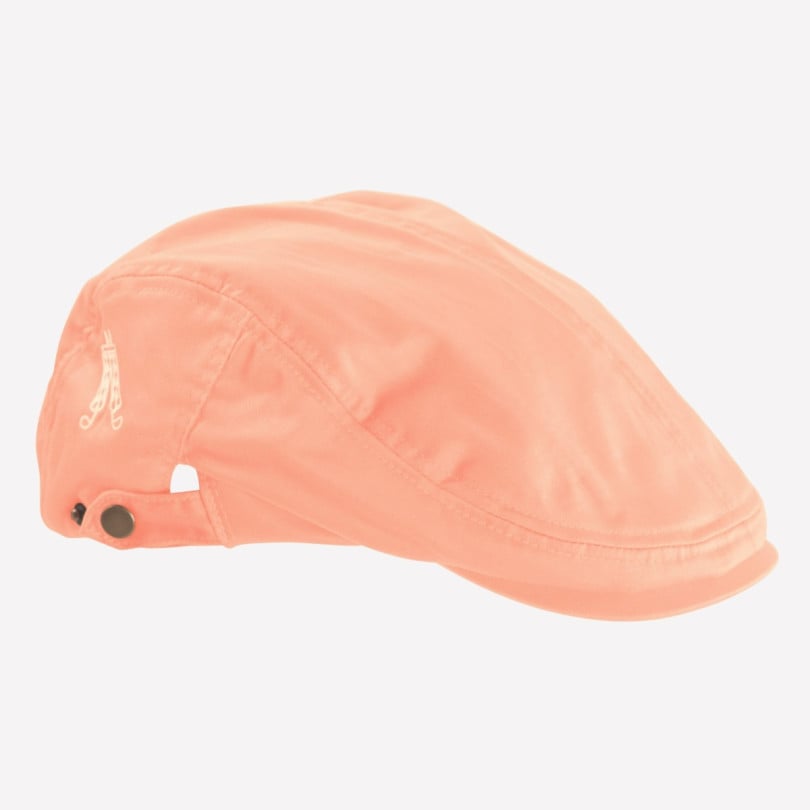 royal & awesome Pastel Orange Flat Cap