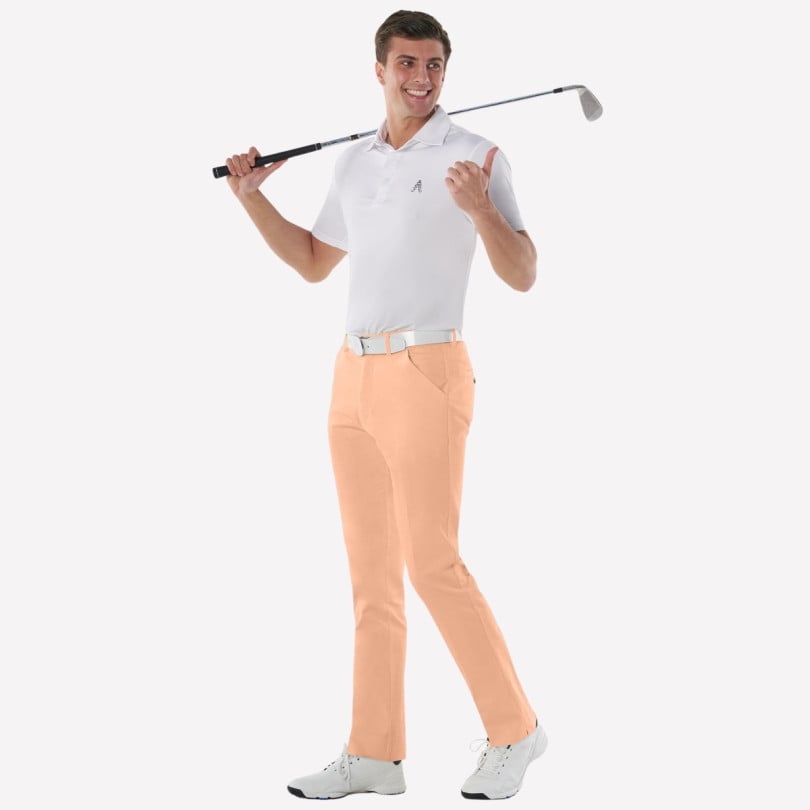 Royal & Awesome Pastel Orange Golf Pants