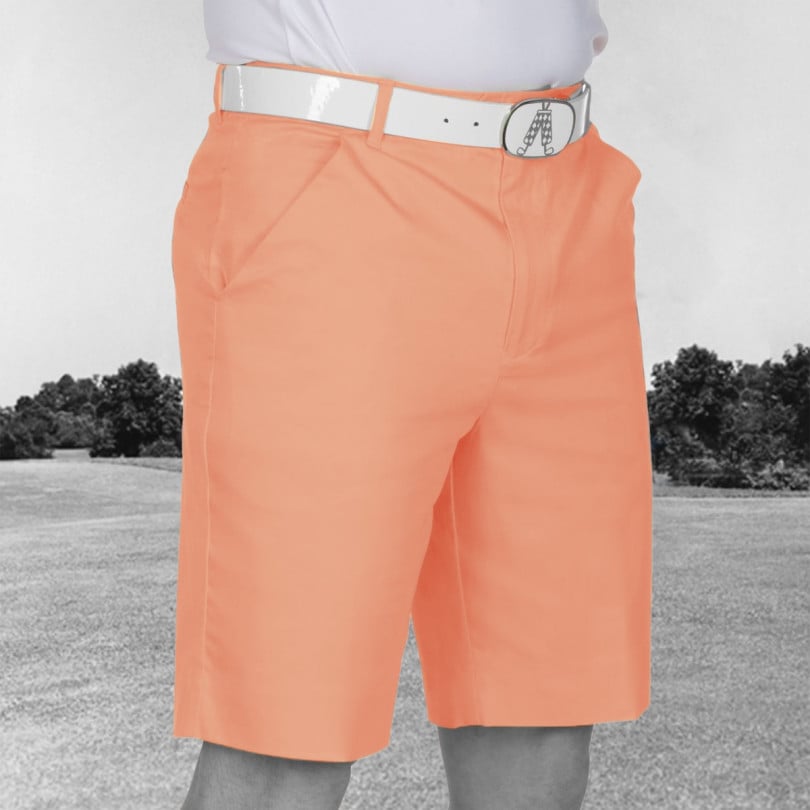 royal & awesome Pastel Orange Golf Shorts