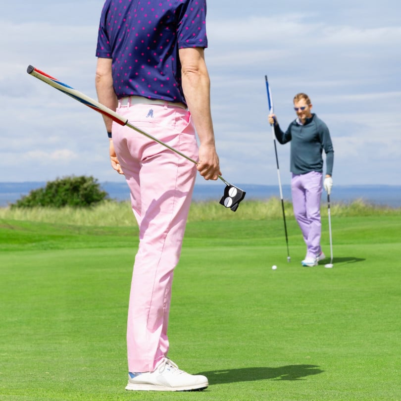 Royal & Awesome Pastel Pink Golf Pants