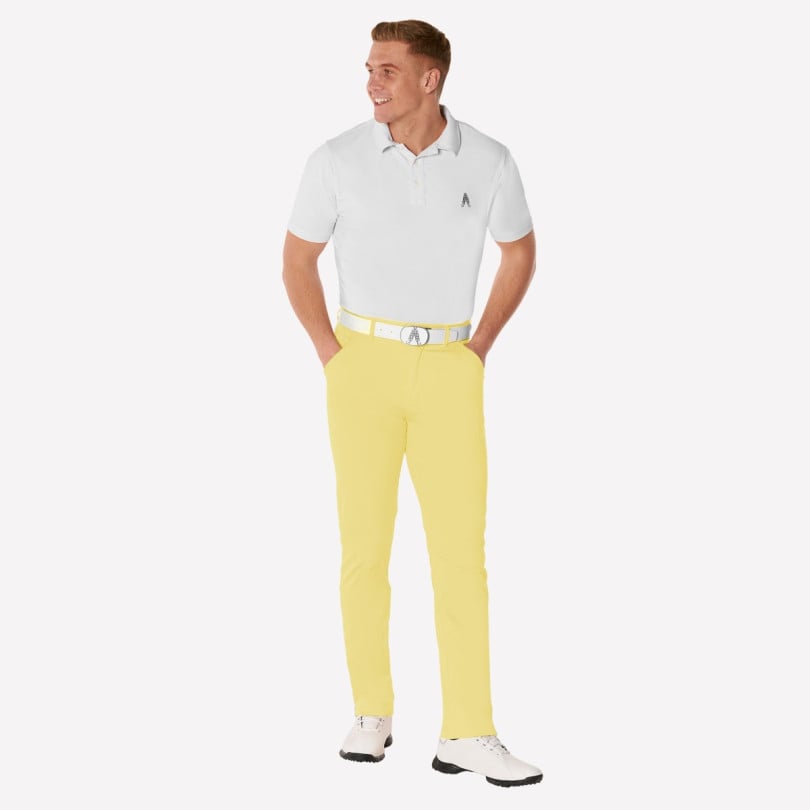 Royal & Awesome Pastel Yellow Golf Pants