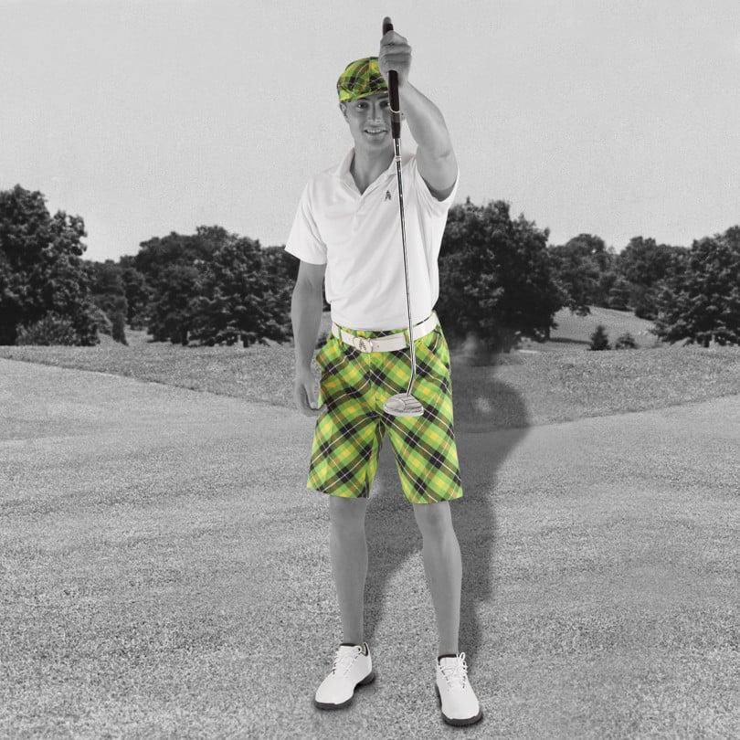 Royal & Awesome Plaid Electric Shorts