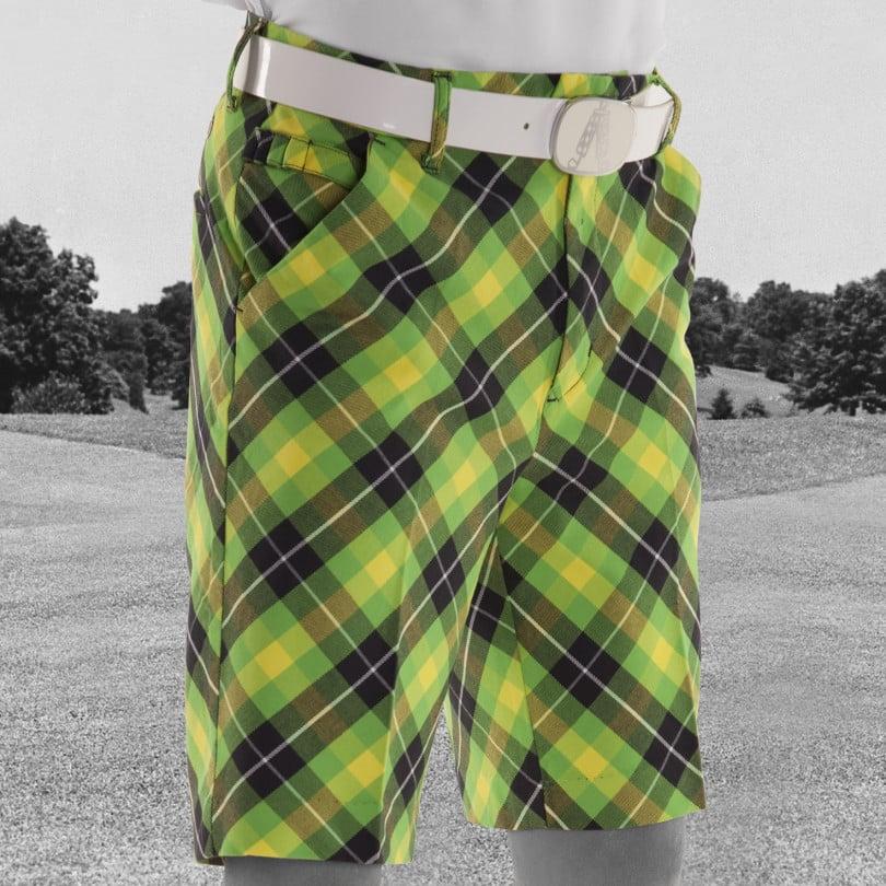 royal & awesome Plaid Electric Shorts