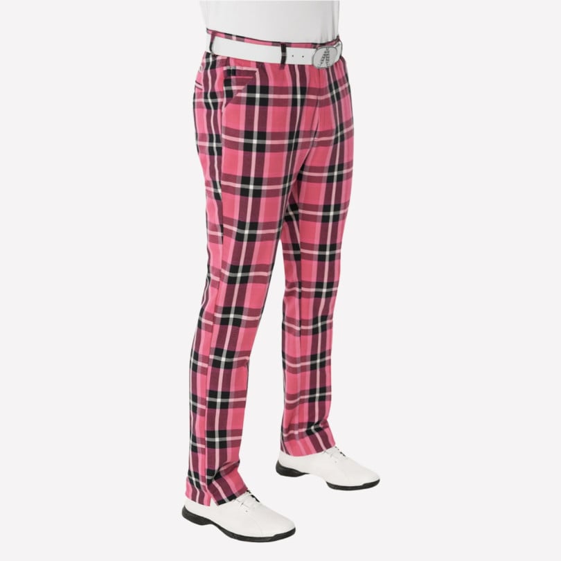 royal & awesome Plaid In Pink Pants