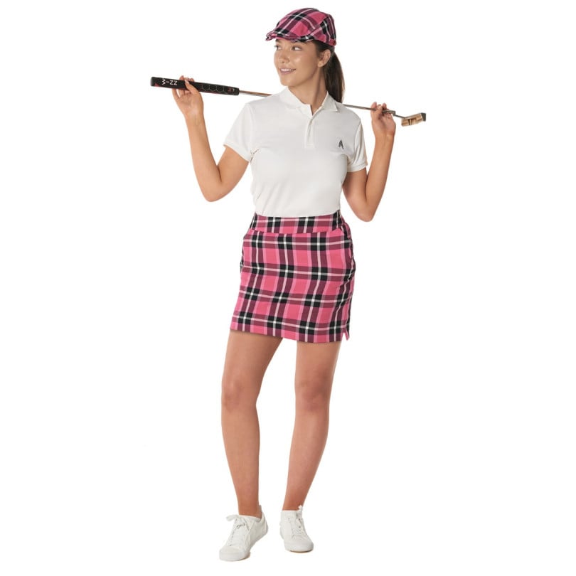 Royal & Awesome Plaid In Pink Skort