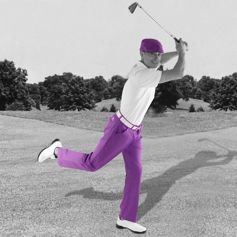 Royal & Awesome Purple Patch Pants