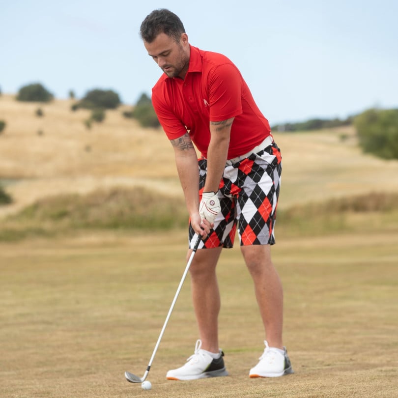 Royal & Awesome Red Polo