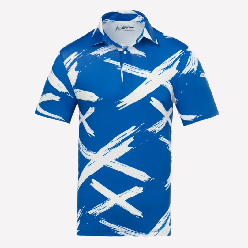 royal & awesome Saltire Polo