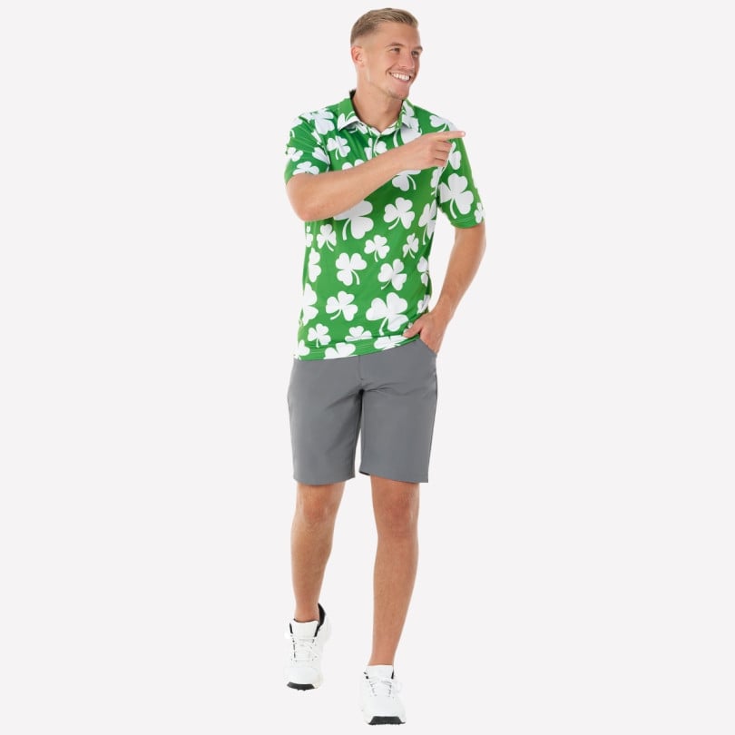 Royal & Awesome Shamrock Polo
