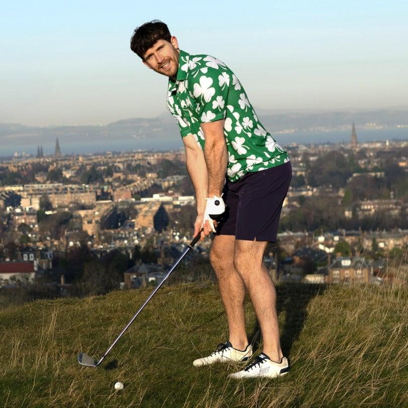Royal & Awesome Shamrock Polo