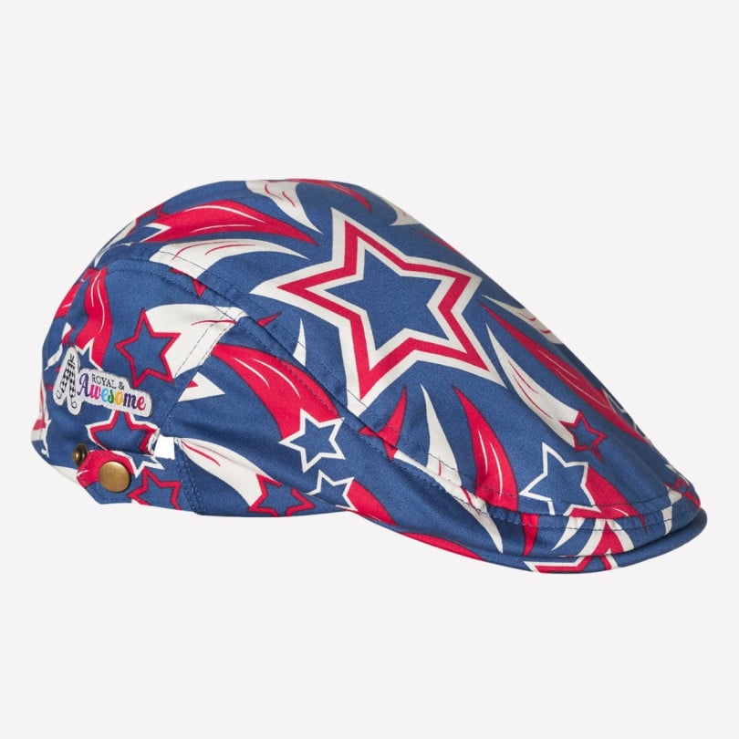 royal & awesome Shooting Pars Flat Cap